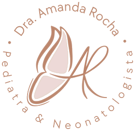 Logo Dra. Amanda Rocha, pediatra e neonatologista